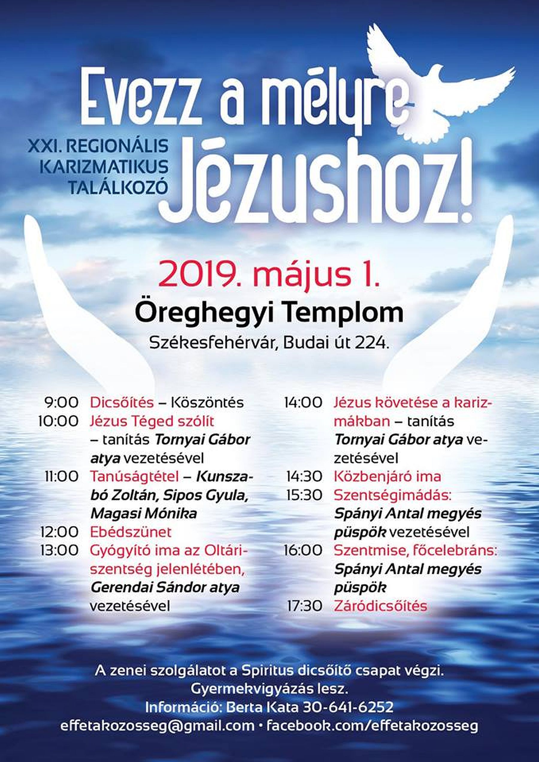 Regionális Karizmatikus Találkozónak ad otthont az Öreghegyi Plébánia május 1-jén